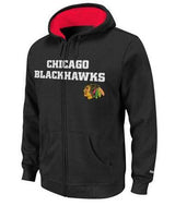 Youth Chicago Blackhawks Reebok Sportsman Full-Zip Hoodie-Black - Pro Jersey Sports