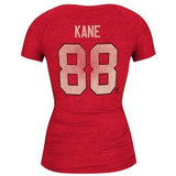CCM Patrick Kane Chicago Blackhawks Ladies Name & Number V-Neck T-Shirt - Red - Pro Jersey Sports - 2