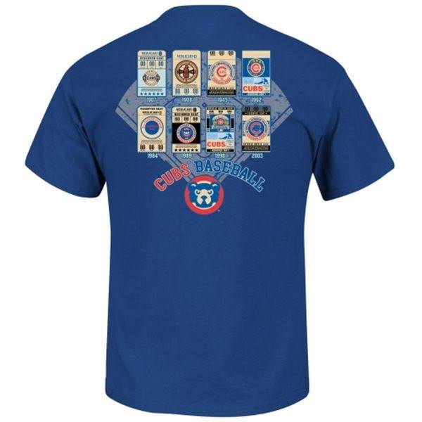 Chicago Cubs Majestic Cooperstown League Domination T-Shirt - Pro Jersey Sports - 3
