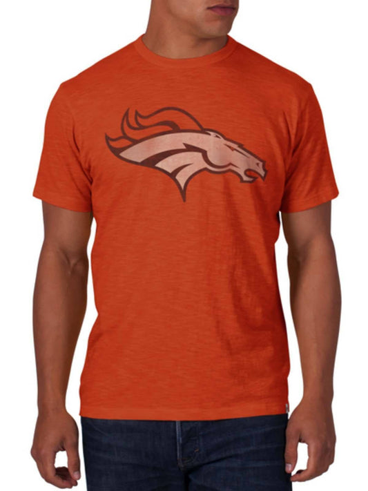 Denver Broncos 47 Brand Carrot Orange Soft Cotton Scrum T-Shirt - Pro Jersey Sports