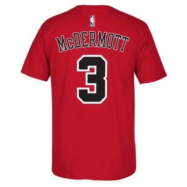 Doug McDermott Chicago Bulls adidas Player Name & Number T-Shirt - Red - Pro Jersey Sports - 1