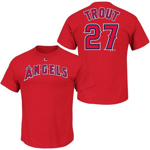 Los Angeles Angels of Anaheim Mike Trout Name & Number T-Shirt - Pro Jersey Sports