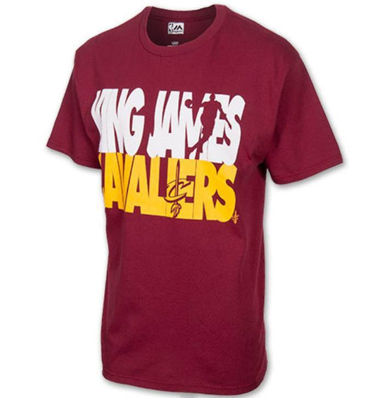 Men's Majestic Cleveland Cavaliers NBA LeBron James Stacked T-Shirt - Pro Jersey Sports