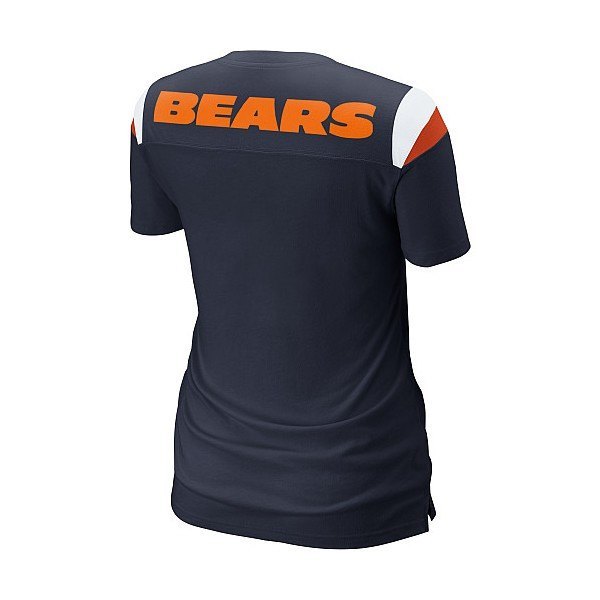 Nike Chicago Bears Women's Fashion V-Neck Heather T-Shirt - Pro Jersey Sports - 2