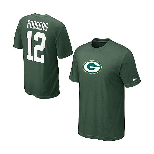 Nike Green Bay Packers Aaron Rodgers Player T-Shirt - Pro Jersey Sports