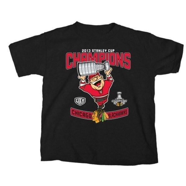 Old Time Hockey Chicago Blackhawks 2013 NHL Stanley Cup Final Champions Toddler Fairlax T-Shirt - Pro Jersey Sports