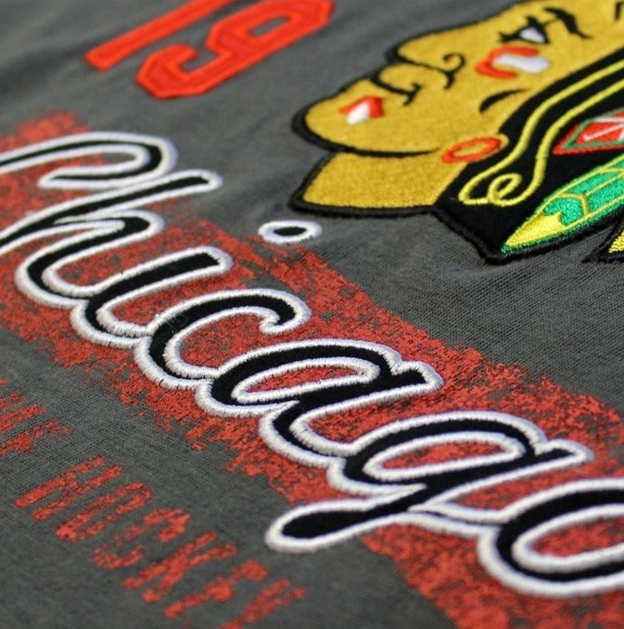 Old Time Hockey Chicago Blackhawks Yutan NHL Long Sleeve Shirt Grey - Pro Jersey Sports - 2