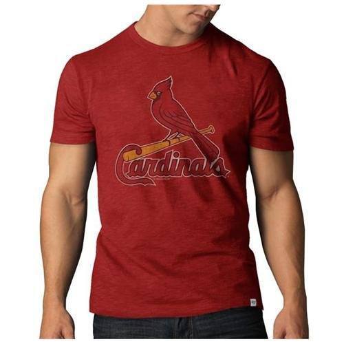 St. Louis Cardinals 47 Brand Red Classic Logo Scrum Cotton T-Shirt - Pro Jersey Sports