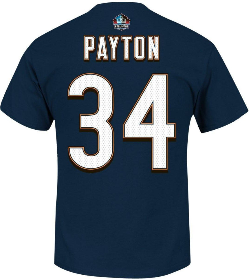 Walter Payton Chicago Bears Majestic NFL Eligible Receiver II HOF Men's T-Shirt - Pro Jersey Sports - 1