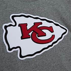 Youth Kansas City Chiefs Mitchell and Ness Gray/Red Colorblock T-Shirt