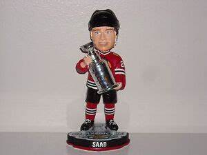 Brandon Saad Chicago Blackhawks 2013 NHL Stanley Cup Final Champions Player Trophy Bobblehead
