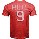 Men's Chicago Blackhawks Adult Bobby Hull #9 Alumni Crewneck S/S Distressed Player T-Shirt - Pro Jersey Sports