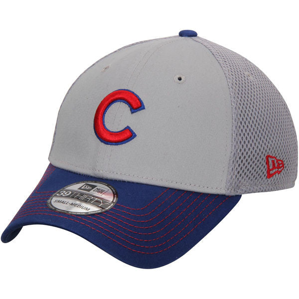 Men's Chicago Cubs New Era Gray Neo 39THIRTY Flex Hat - Pro Jersey Sports - 3
