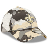 Men's New Orleans Saints New Era Camo 2022 NFL Training Camp Official 39THIRTY Flex Hat - Pro Jersey Sports