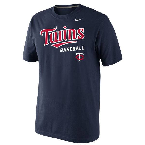 Men's Minnesota Twins Nike Navy Home Practice T-Shirt - Pro Jersey Sports