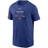 Men's Chicago Cubs Nike Royal Color Bar T-Shirt - Pro Jersey Sports