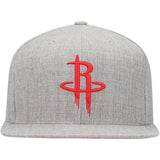 Houston Rockets Gray Heather 2.0 Mitchell & Ness Snapback Hat - Pro Jersey Sports