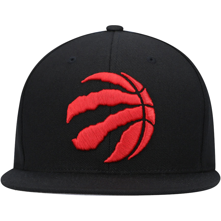 Men's Toronto Raptors NBA Core Basic Black Mitchell & Ness Snapback Hat