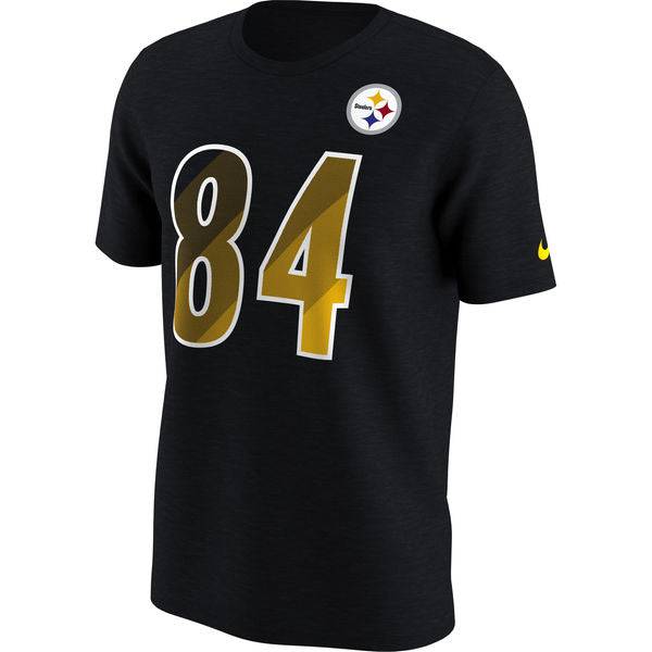Men's Pittsburgh Steelers Black Nike Antonio Brown Prism Player Tee - Pro Jersey Sports