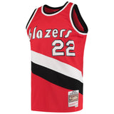 Men's Mitchell & Ness Clyde Drexler Red Portland Trail Blazers Hardwood Classics 1983-84 Swingman Jersey - Pro Jersey Sports