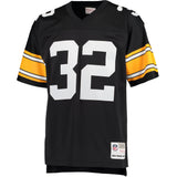 Men's Pittsburgh Steelers Franco Harris Mitchell & Ness Black Retired Player Replica Jersey - Pro Jersey Sports