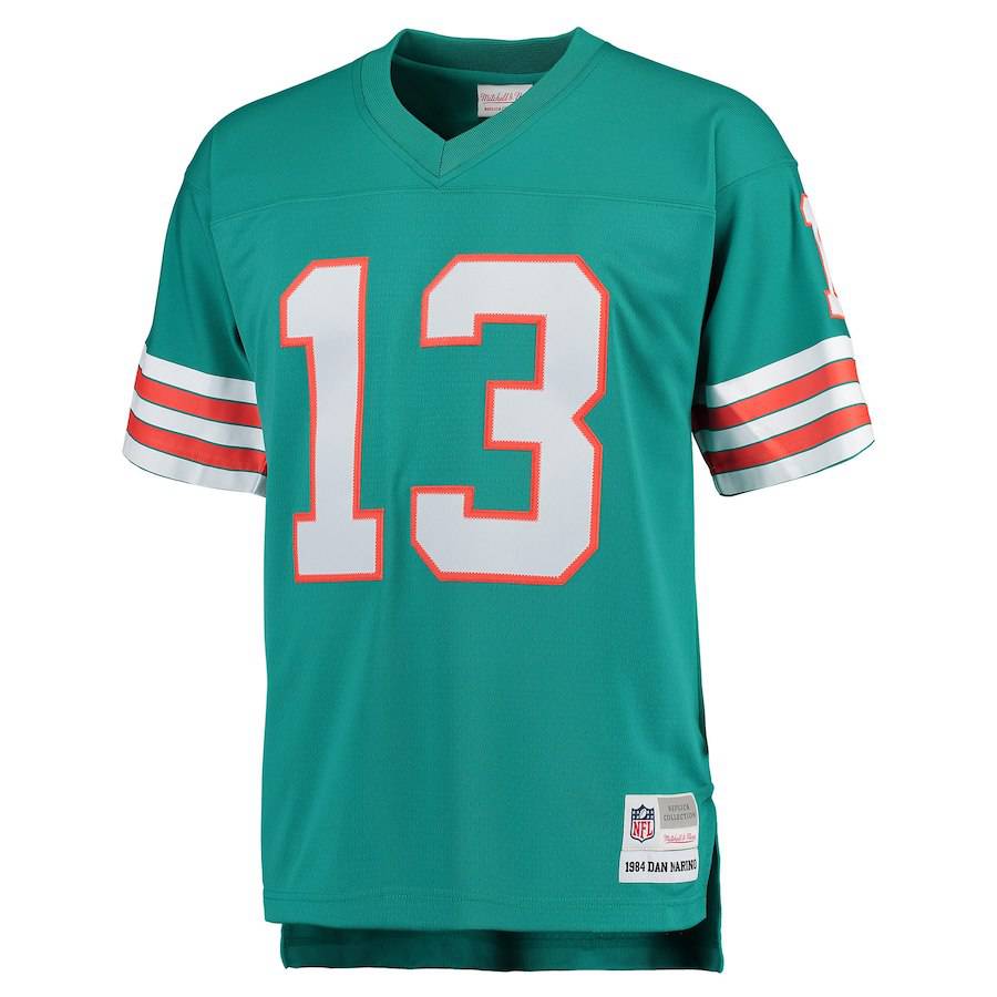 Mens Miami Dolphins Dan Marino Mitchell & Ness Aqua Retired Player Vintage Replica Jersey - Pro Jersey Sports