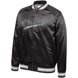 Men's Chicago White Sox Mitchell & Ness Cooperstown Collection Black Satin Full-Snap Jacket - Pro Jersey Sports