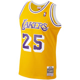 Men's Eddie Jones Los Angeles Lakers Mitchell & Ness 1994-95 Hardwood Classics Swingman Player Jersey - Gold - Pro Jersey Sports