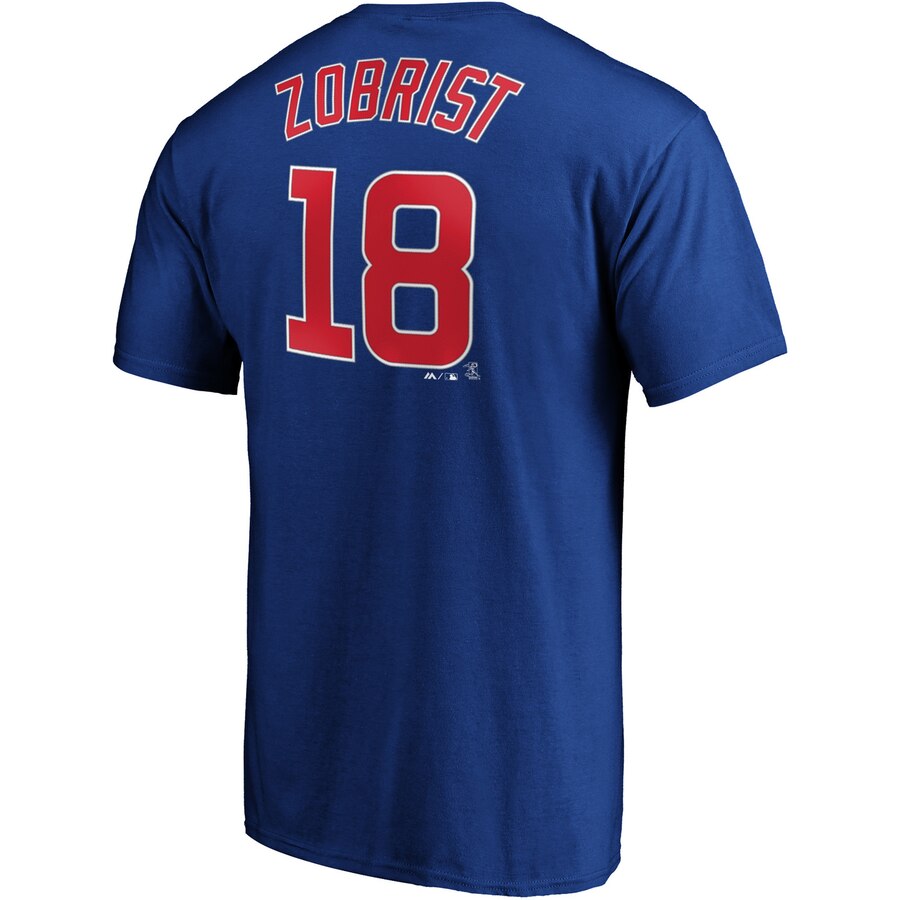 Youth Chicago Cubs Ben Zobrist Majestic Royal Official Player Name & Number T-Shirt