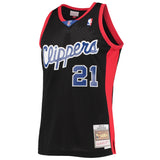 Men's LA Clippers Darius Miles Mitchell & Ness Black Hardwood Classics Reload 2.0 Swingman Jersey - Pro Jersey Sports