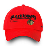 Men's Chicago Blackhawks Fanatics Branded Red Authentic Pro Rinkside Fundamental Adjustable Hat - Pro Jersey Sports