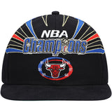 Men's Chicago Bulls Mitchell & Ness Black Hardwood Classics 1998 NBA Champions Snapback Hat - Pro Jersey Sports