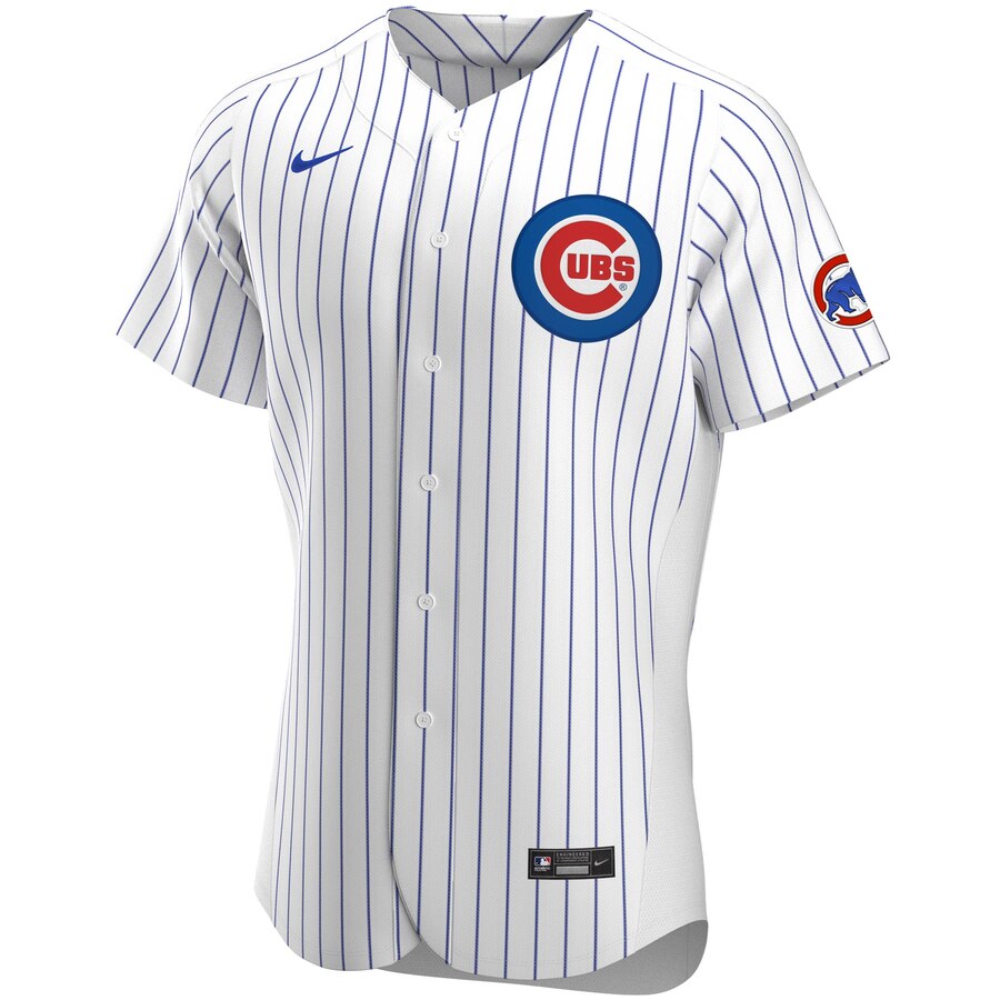 Men's Chicago Cubs Nike White Home Authentic Official Team Jersey