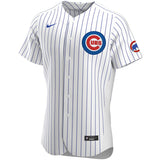 Men's Chicago Cubs Nike White Home Authentic Official Team Jersey - Pro Jersey Sports