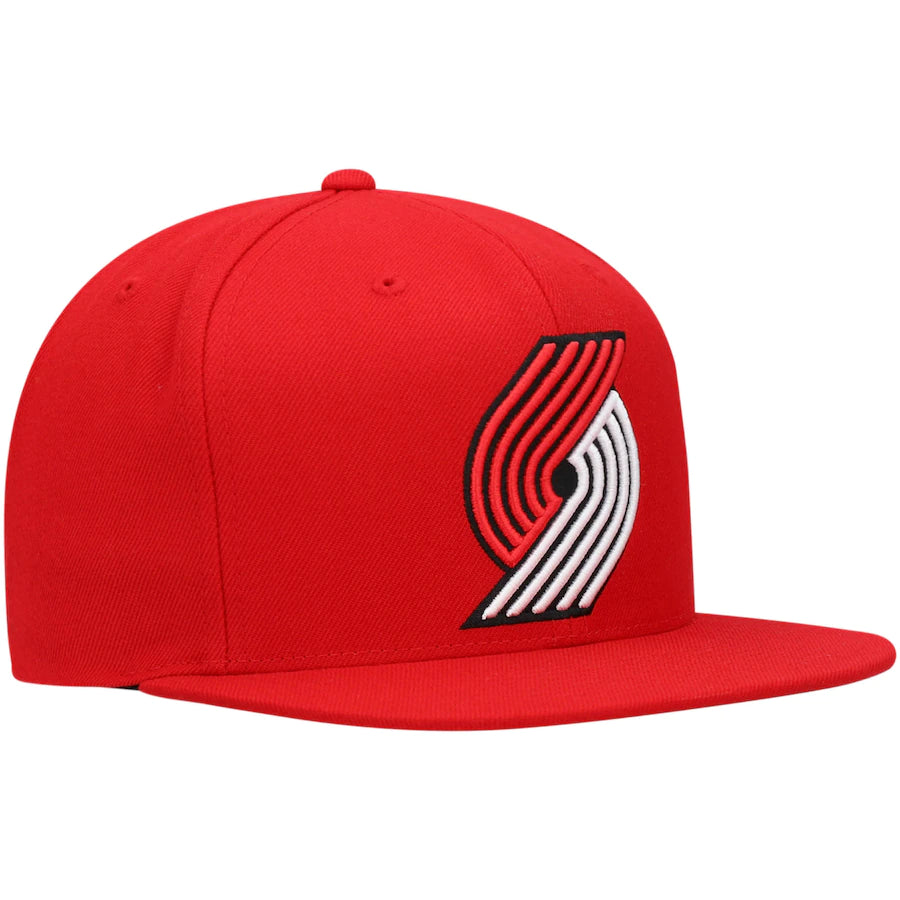 Portland Trail Blazers Ground 2.0 Red Mitchell & Ness Snapback Hat