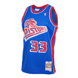 Men's Detroit Pistons Grant Hill Mitchell & Ness Blue 1998-99 Hardwood Classics Reload 2.0 Swingman Jersey - Pro Jersey Sports
