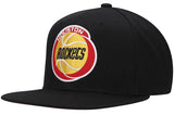 Men's Houston Rockets Basic Core Black Mitchell & Ness Snapback Hat - Pro Jersey Sports