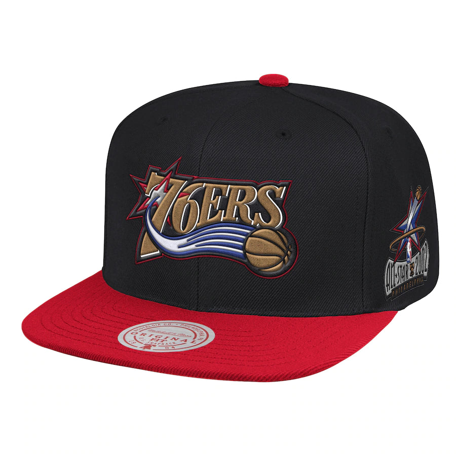 Men's NBA Philadelphia 76ers NBA All Star Color HWC Snapback Hat By Mitchell And Ness