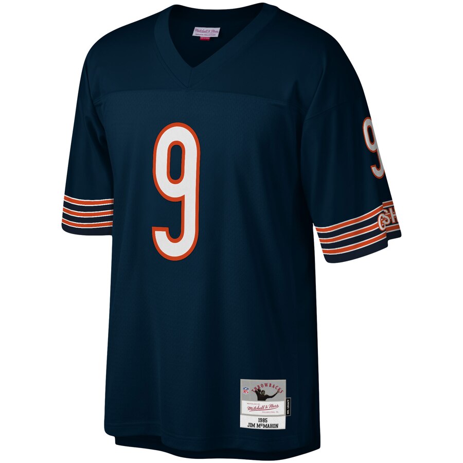 Men's Chicago Bears Jim McMahon Mitchell & Ness Navy 1985 Legacy Replica Jersey