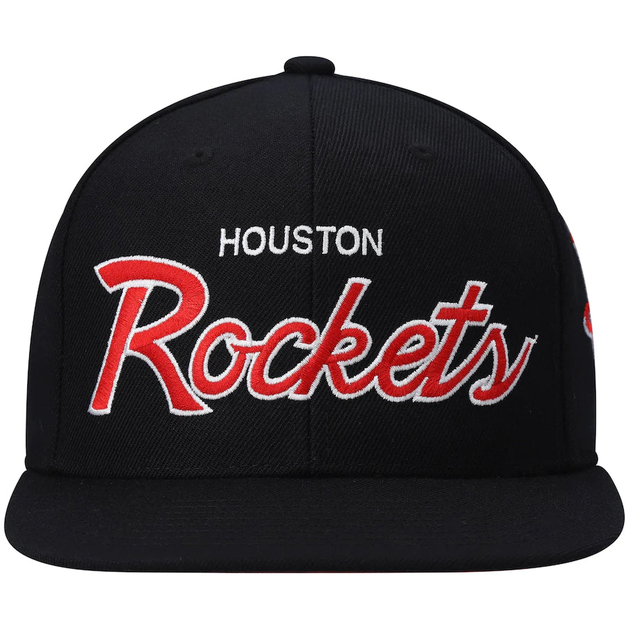 Houston Rockets Team Script 2.0 Mitchell & Ness Snapback Hat
