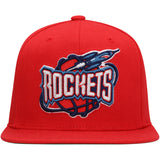 Men's Mitchell & Ness Houston Rockets Hardwood Classics Red Adjustable Snapback Hat - Pro Jersey Sports