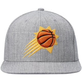 Phoenix Suns Gray Heather 2.0 Mitchell & Ness Snapback Hat - Pro Jersey Sports