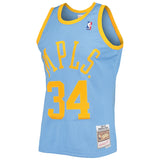Men's Shaquille O'Neal Los Angeles Lakers Mitchell & Ness 2001-02 Hardwood Classics Swingman Jersey - Powder Blue - Pro Jersey Sports