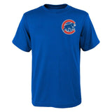 Youth MLB Chicago Cubs Javier Baez Majestic Royal Player Name & Number T-Shirt - Pro Jersey Sports
