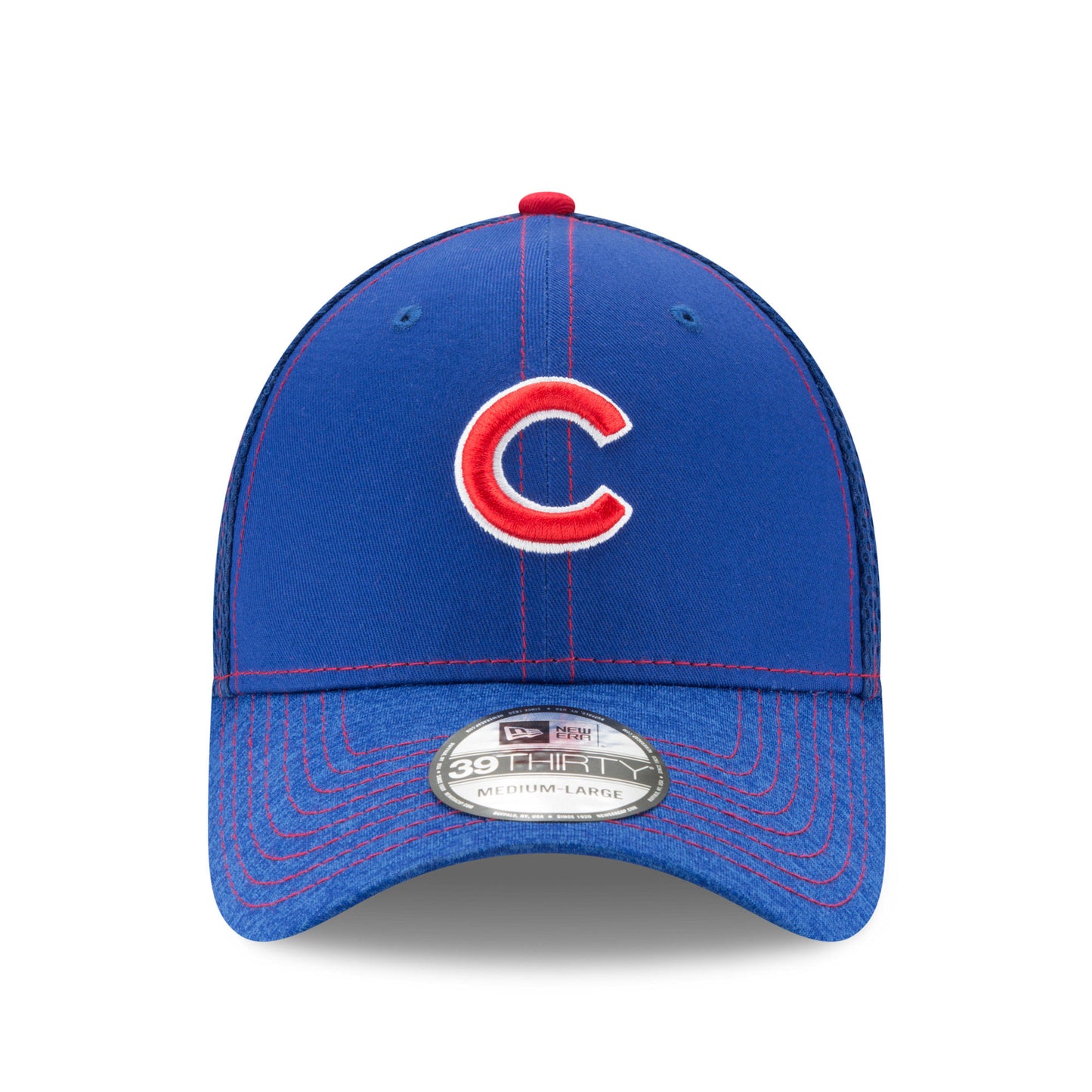 Men's Chicago Cubs New Era Royal Shadow Burst 39THIRTY Flex Hat