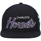Charlotte Hornets Team Script 2.0 Mitchell & Ness Snapback Hat - Pro Jersey Sports