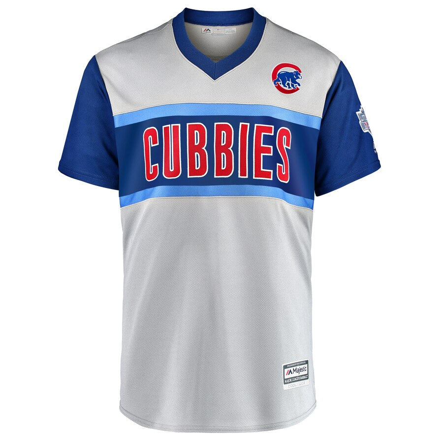 Men's Chicago Cubs Anthony Rizzo "Tony" Majestic Gray 2019 MLB Little League Classic Replica Player Jersey