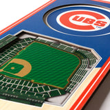 Chicago Cubs 6'' x 19'' 3D StadiumView Banner - Pro Jersey Sports