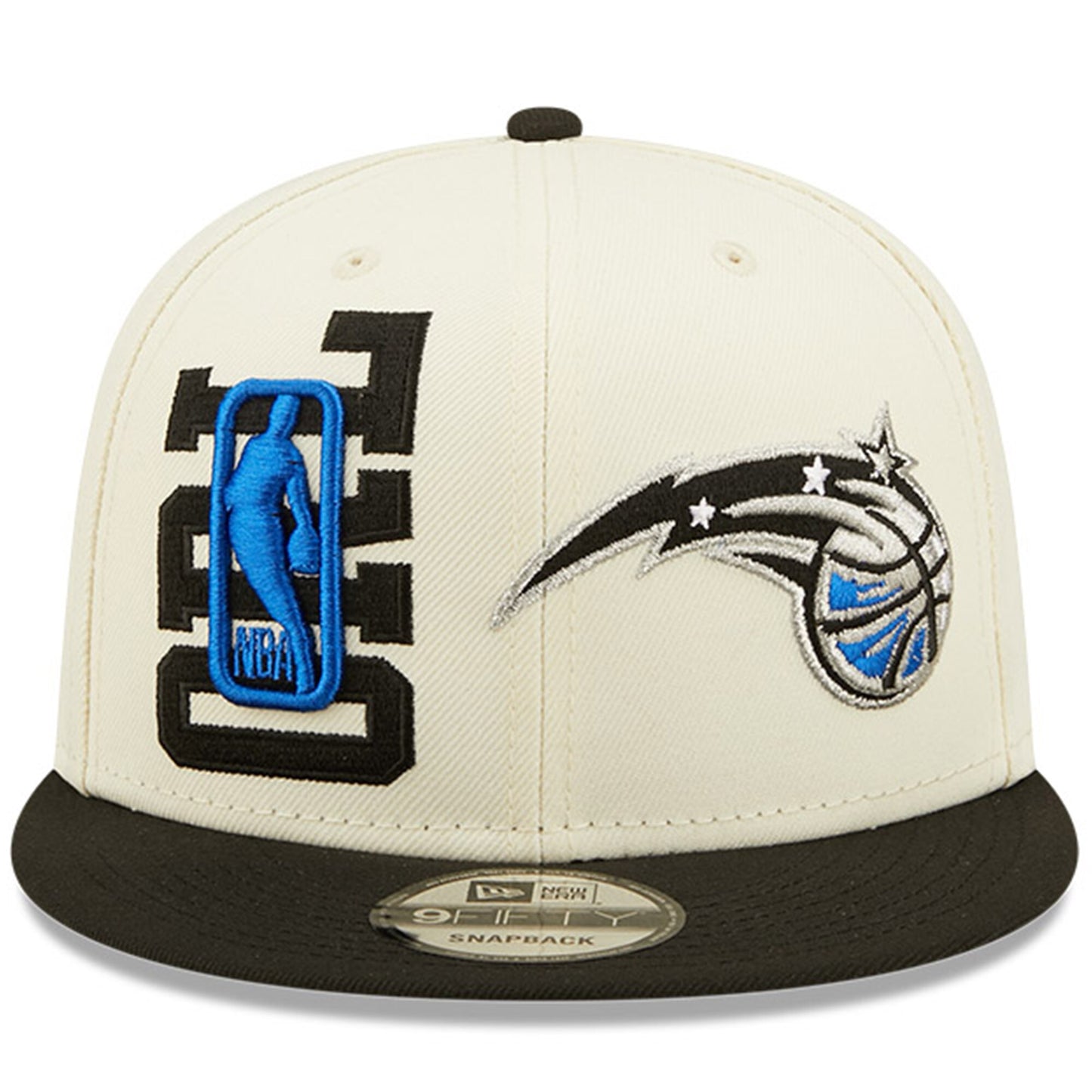 Orlando Magic New Era 2022 NBA Draft 9FIFTY Snapback Adjustable Hat - Cream/Black