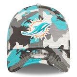 Men's Miami Dolphins New Era Camo 2022 NFL Training Camp Official 39THIRTY Flex Hat - Pro Jersey Sports